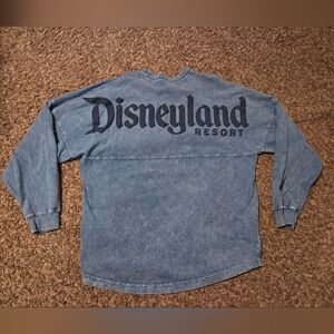 Disneyland Spirit Jersey - Denim Wash Blue Long Sleeve - Size Medium